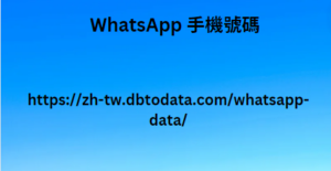 WhatsApp 手機號碼