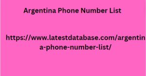 Argentina Phone Number List 