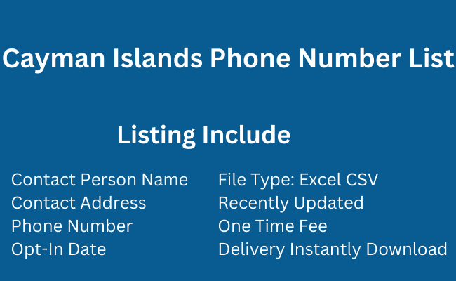 Cayman-Islands Phone Number List
