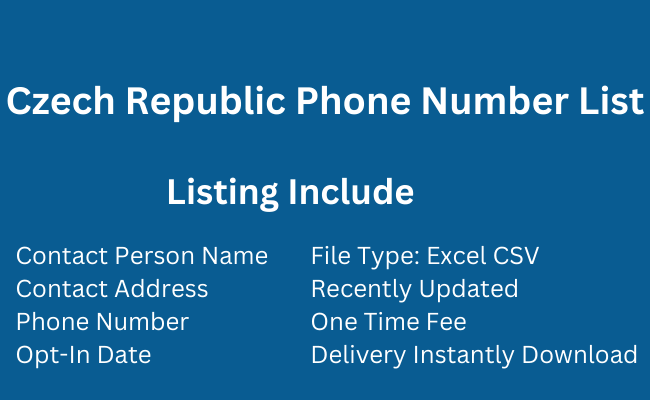 Czech-Republic Phone Number List