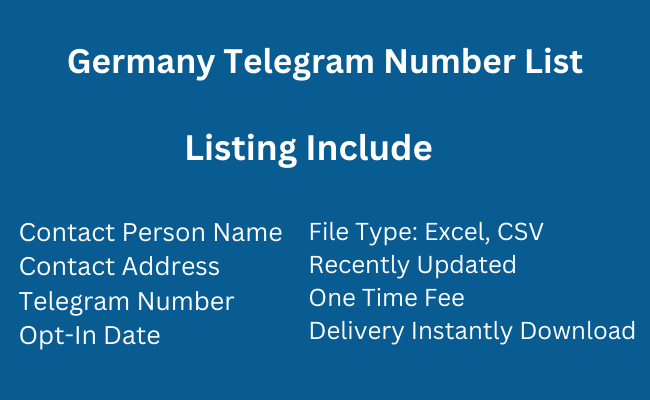 Germany Telegram Number List