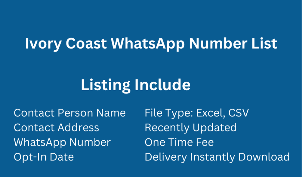Ivory Coast WhatsApp Number List