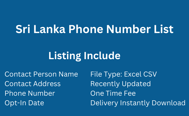 Sri-Lanka Phone Number List