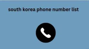 south korea phone number list