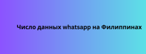 Данные о номерах whatsapp в Нидерландах