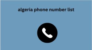 algeria phone number list