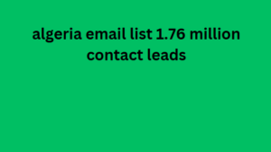 algeria email list 1.76 million contact leads