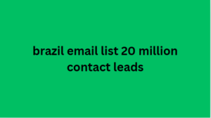 brazil email list 20 million contact leads