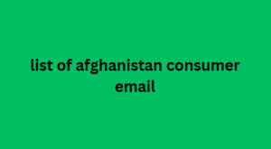 list of afghanistan consumer email