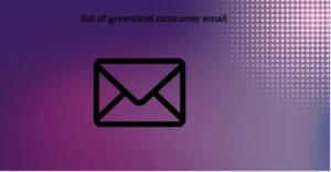 list of greenland consumer email