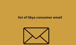 list of libya consumer email