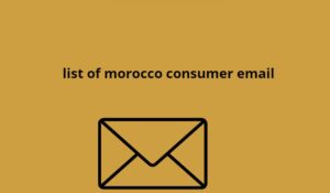 list of morocco consumer email