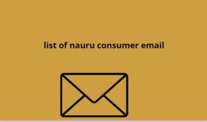 list of nauru consumer email