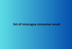 list of nicaragua consumer email