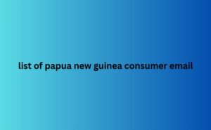 list of papua new guinea consumer email