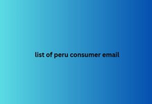 list of peru consumer email