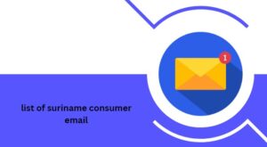 list of suriname consumer email