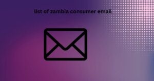 list of zambia consumer email