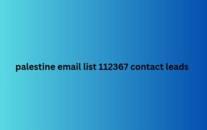 palestine email list 112367 contact leads