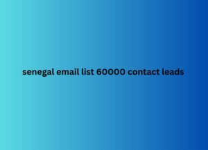 senegal email list 60000 contact leads