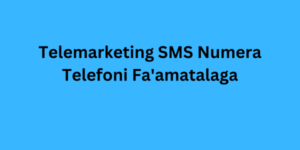 Telemarketing SMS Numera Telefoni Fa'amatalaga
